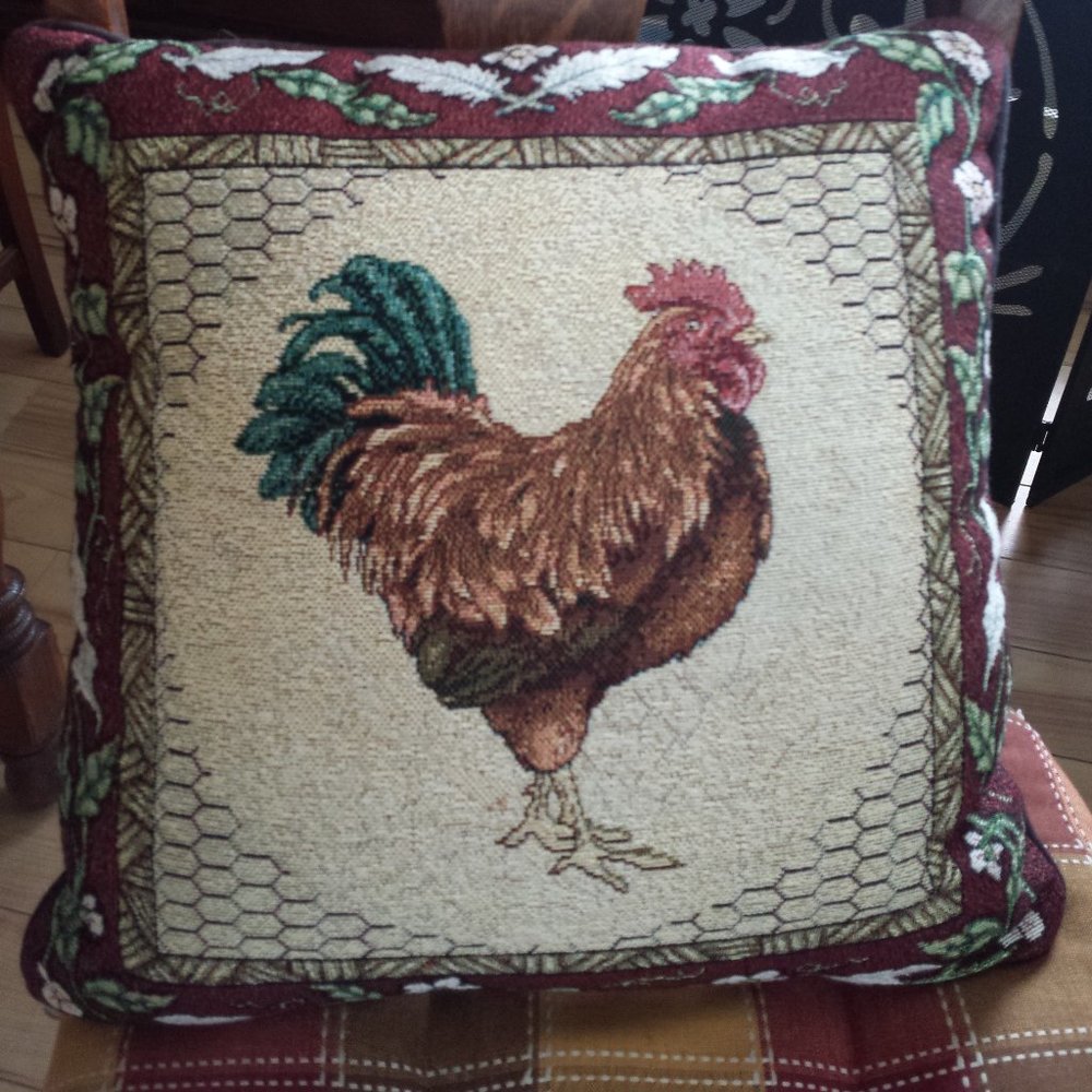 Rooster Accent Pillow - Picture 3 of 4